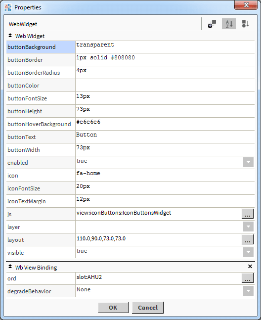 Widget Properties