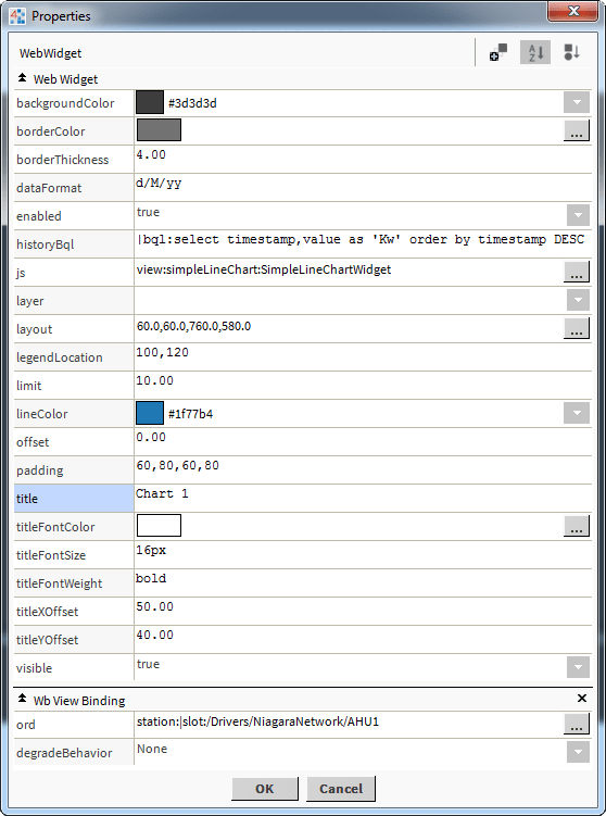 Widget Properties